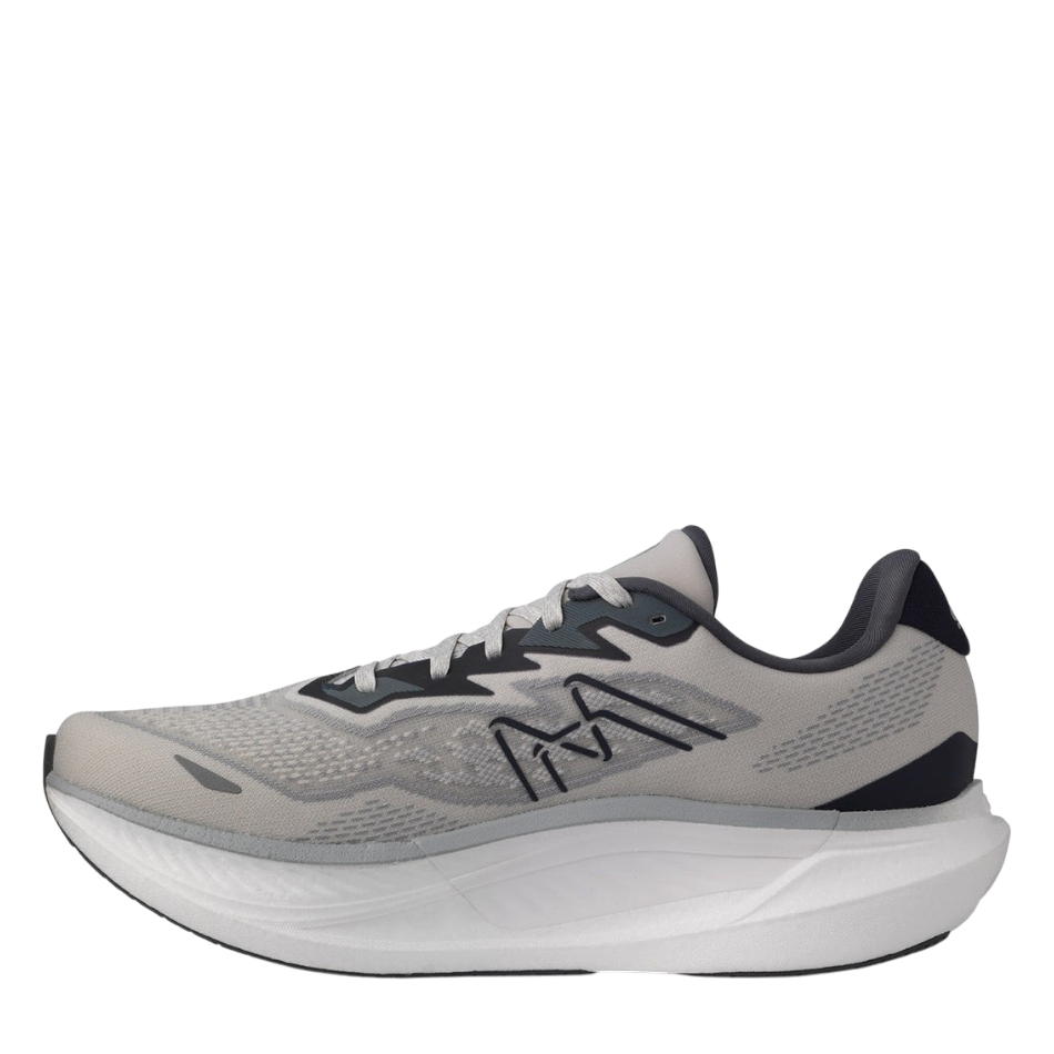 Up & Running Karhu Fusion 5.0 running shoes in Antarctica and Turbulence grey with IdealKnit mesh and Fulcrum tech