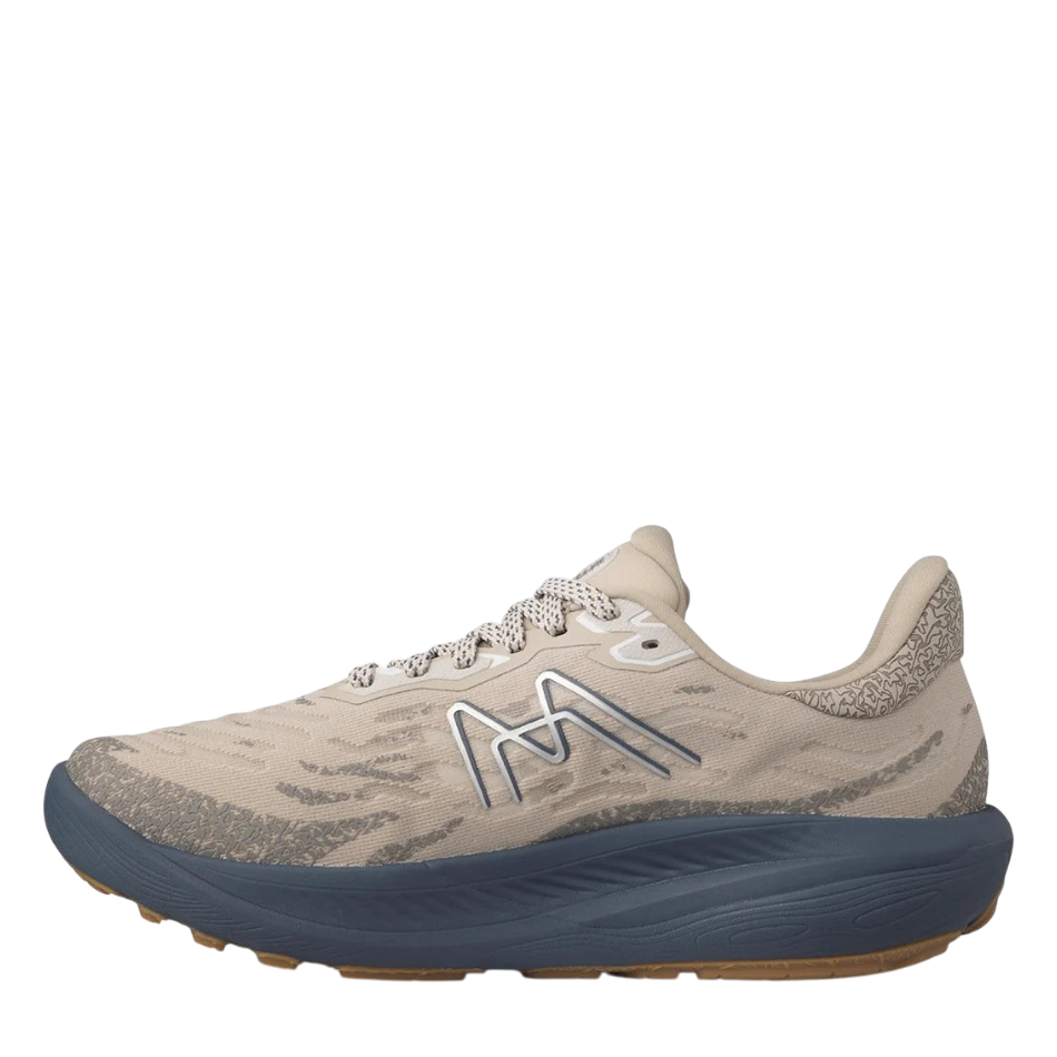 Up & Running Karhu Ikoni ATR WR running shoes in silver lining and steeple grey with a water-resistant mesh upper.
