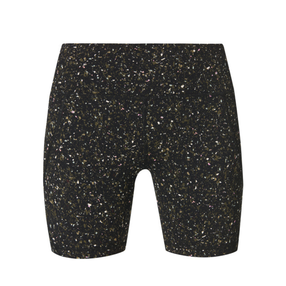Sweaty Betty Power 6" Biker Shorts in Green Ditsy/Terrain Print SS26