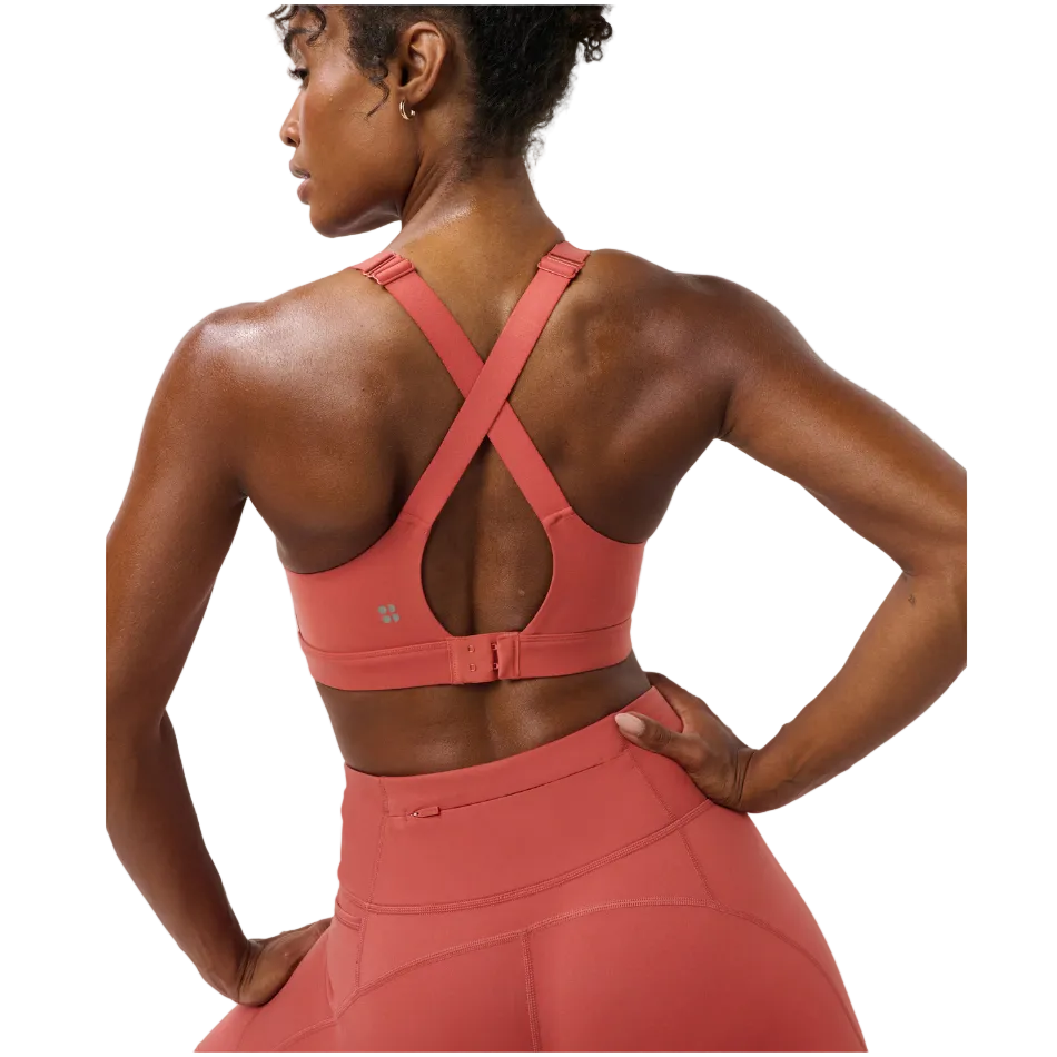 Sweaty Betty Power Pulse Bra in Terrazzo Red