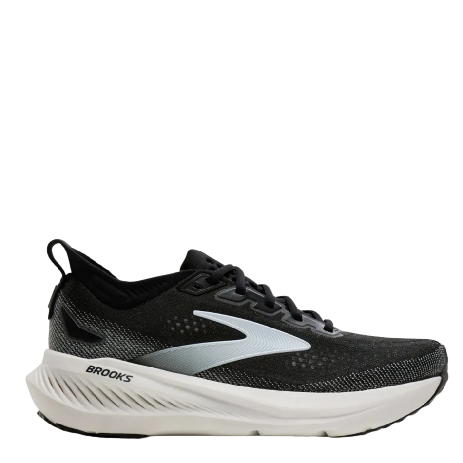 Brooks Men's Glycerin 23 Wide Fitting 2E Running Shoes in Black/Grey/White AW26