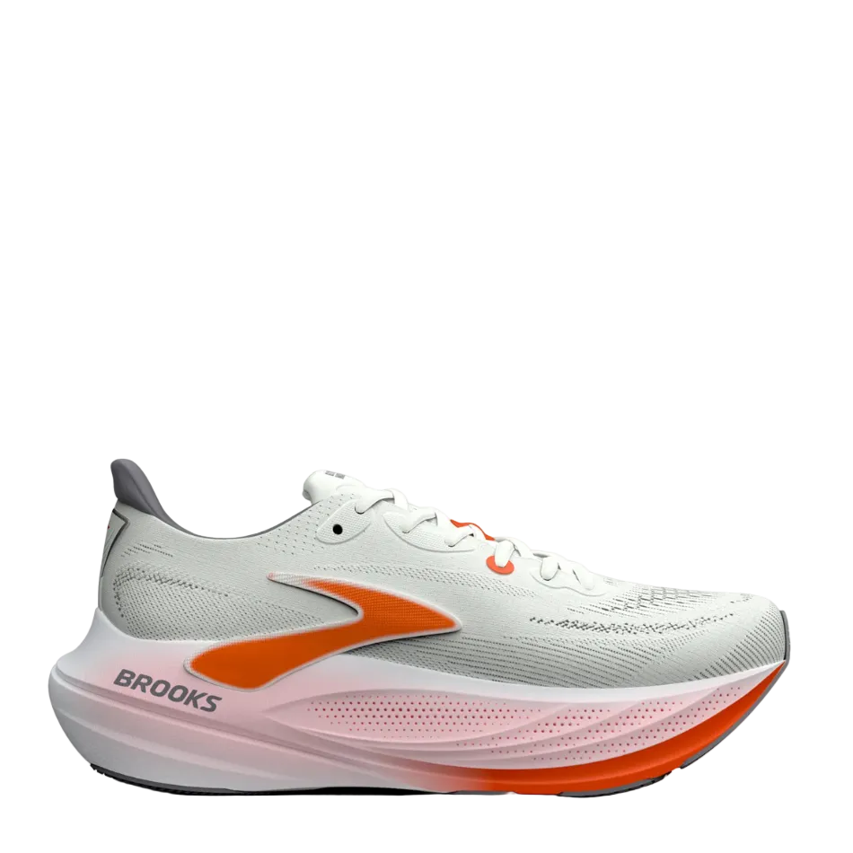 Brooks Men's Glycerin Max 3 Running Shoes in Grey/Night Owl/Red Orange SS27