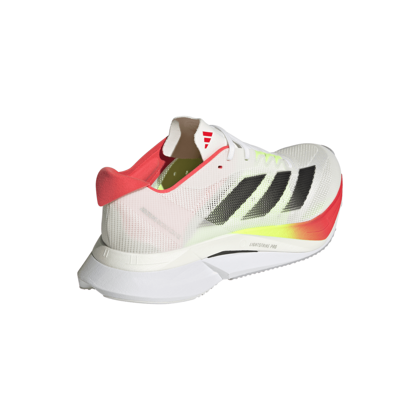 Adidas Shoes Adidas Women's Boston 12 Running Shoes in FTWR White/Core Black/Lucid Red SS25 - Up and Running