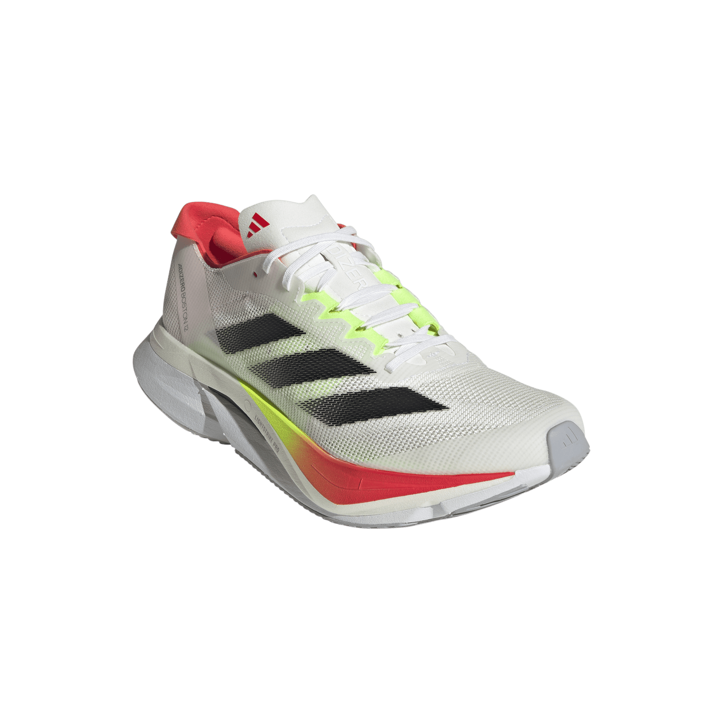 Adidas Shoes Adidas Women's Boston 12 Running Shoes in FTWR White/Core Black/Lucid Red SS25 - Up and Running