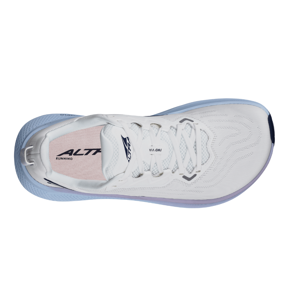 Altra Shoes Altra Women's FWD Via Running Shoes in White Light Blue AW25 - Up and Running