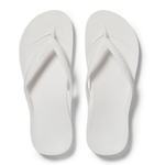 Archies shoes Archies Arch Support Flip Flops in White - Up and Running