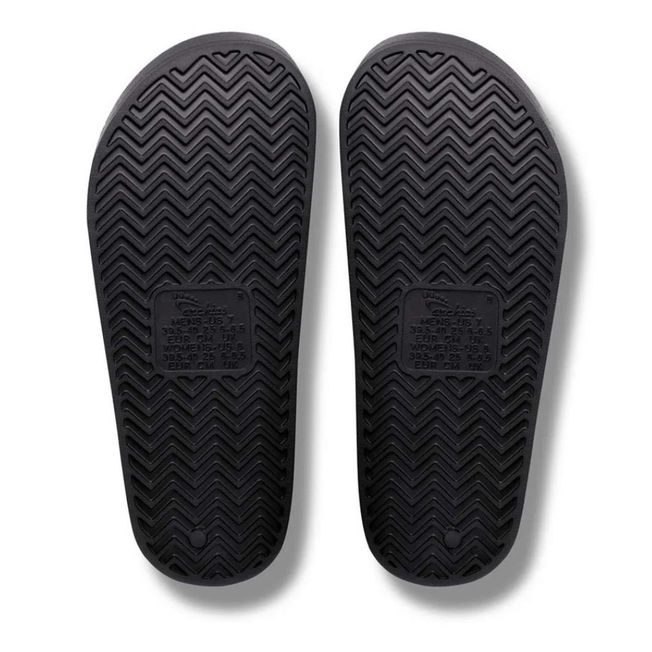 Archies shoes Archies Arch Support Slides in Black - Up and Running