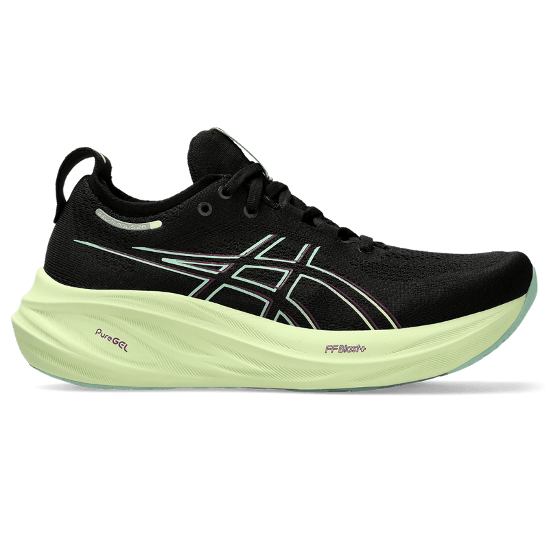 Asics Shoes ASICS Gel-Nimbus 26 Women's Running Shoes AW24 Black/Cool Matcha - Up and Running