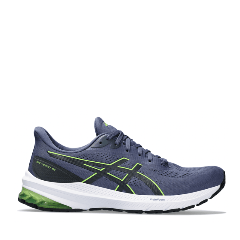 Asics Shoes Asics GT-1000v12 Men's Running Shoes SS24 Thunder Blue / Electric Lime - Up and Running