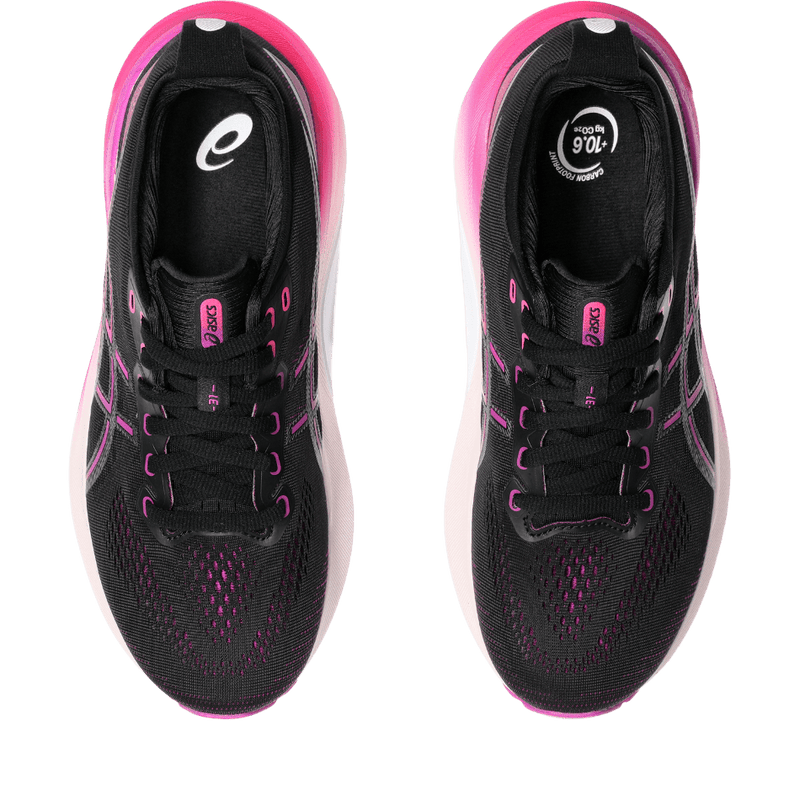 Asics Shoes Asics Kayano 31 Women's Running Shoes Black/Bold Magenta AW24 - Up and Running