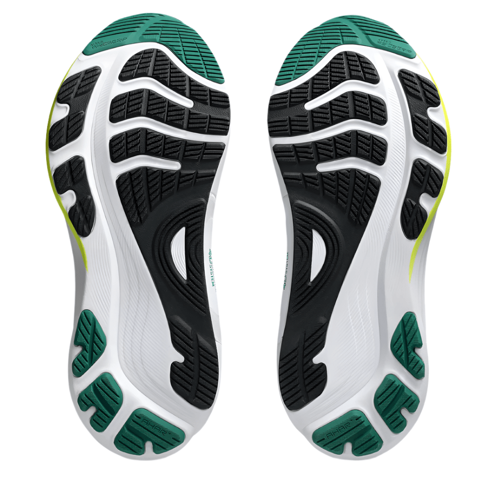 ASICS Shoes ASICS Men's GEL-KAYANO 32 Running Shoes in Black/Green AW25 - Up and Running