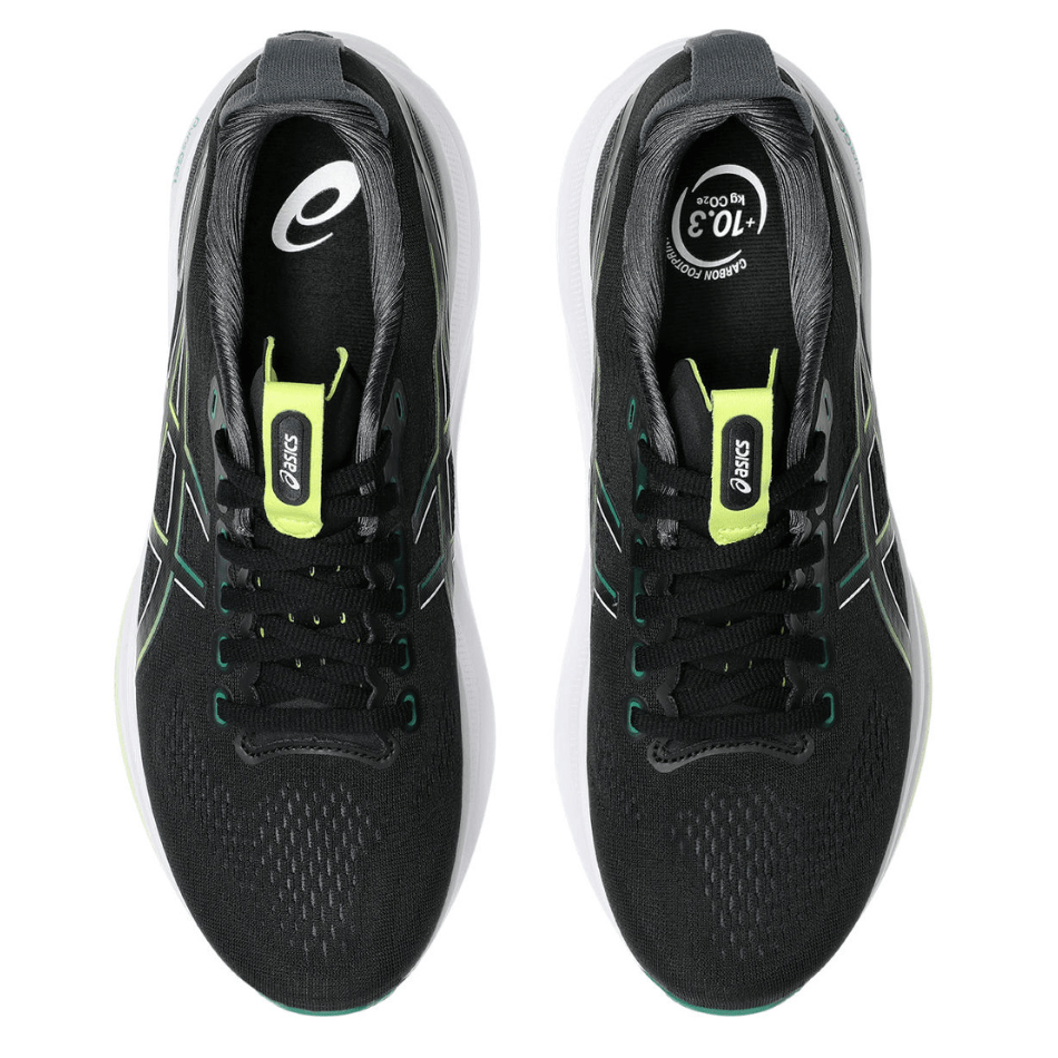 ASICS Shoes ASICS Men's GEL-KAYANO 32 Running Shoes in Black/Green AW25 - Up and Running