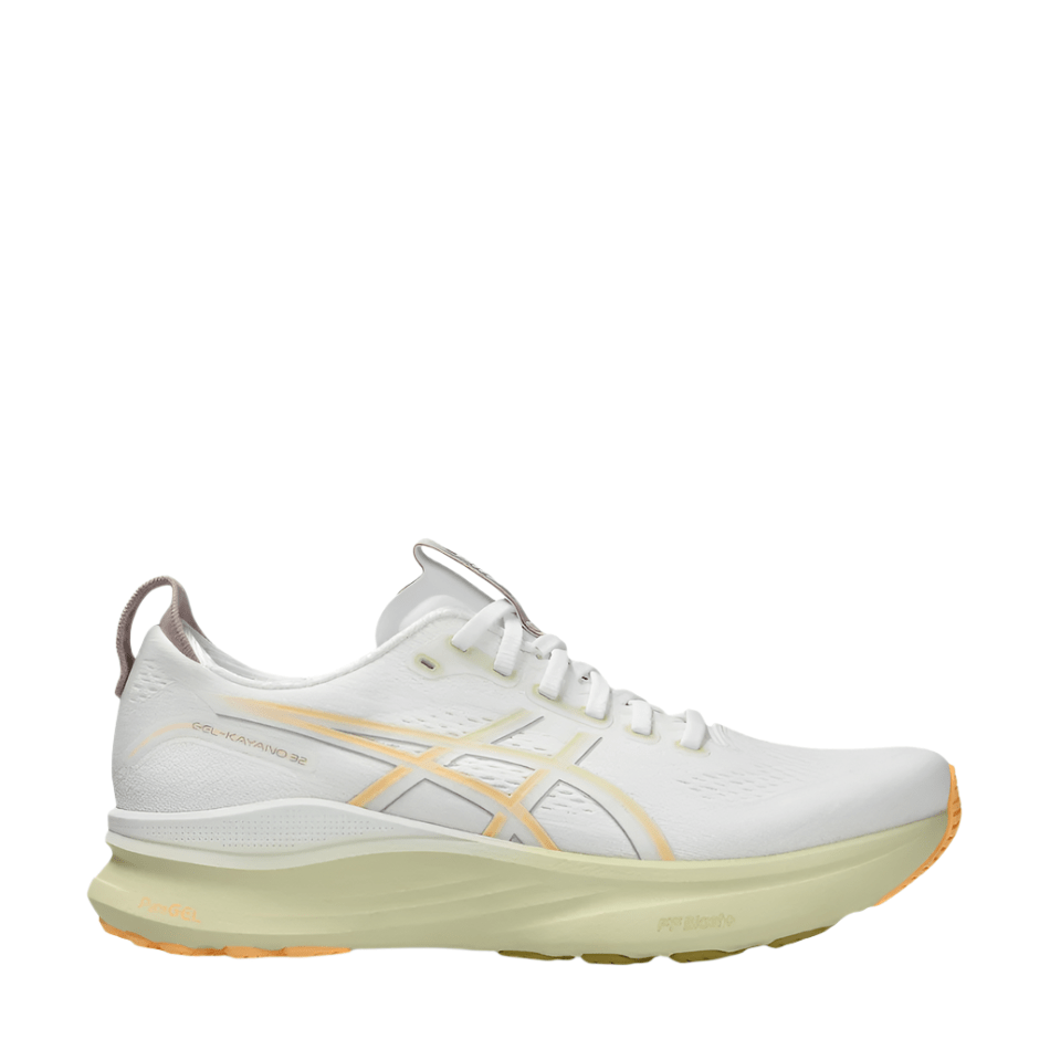ASICS Shoes ASICS Men's GEL-KAYANO 32 Running Shoes in White/Green/Yellow AW25 - Up and Running
