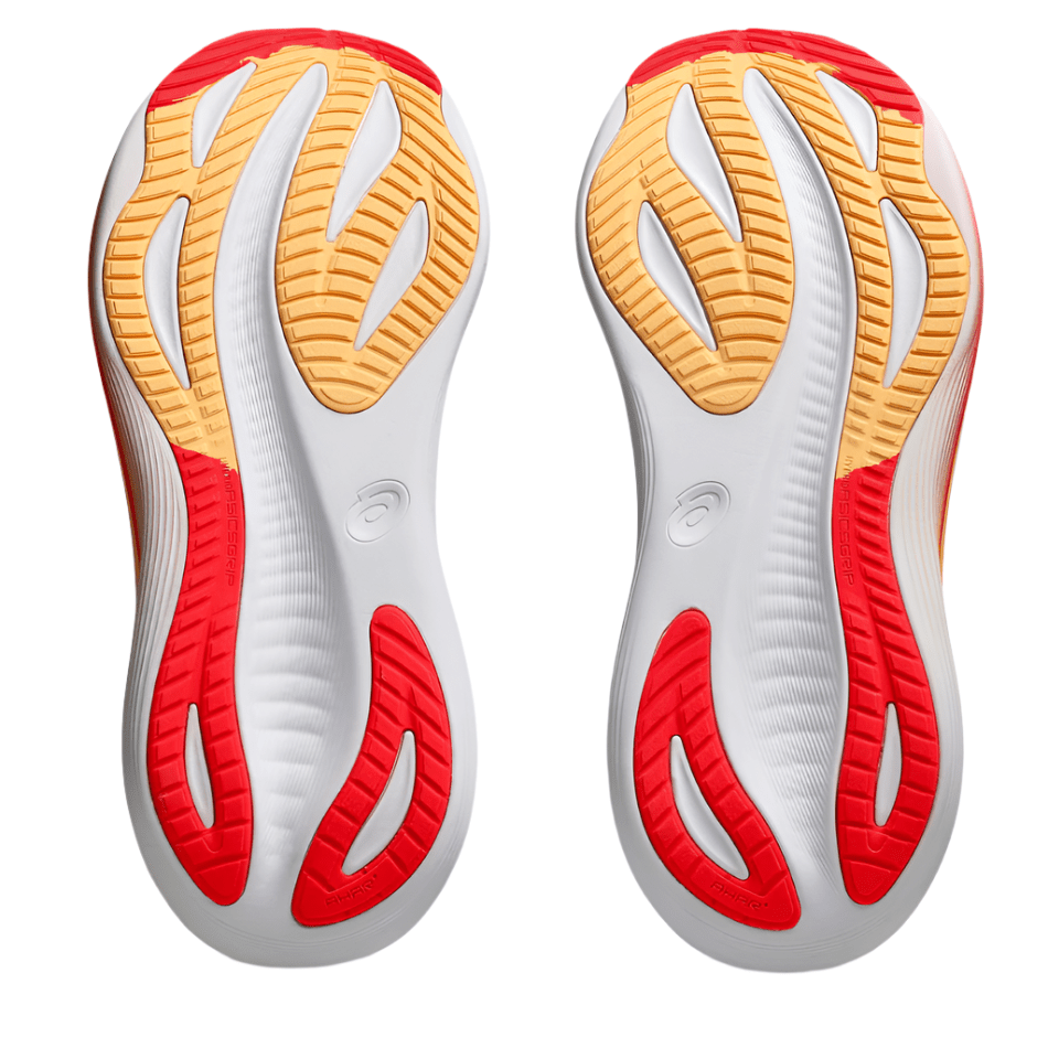 ASICS Shoes ASICS Men's GEL-NIMBUS 27 Running Shoes in Black/Yellow/Red AW25 - Up and Running