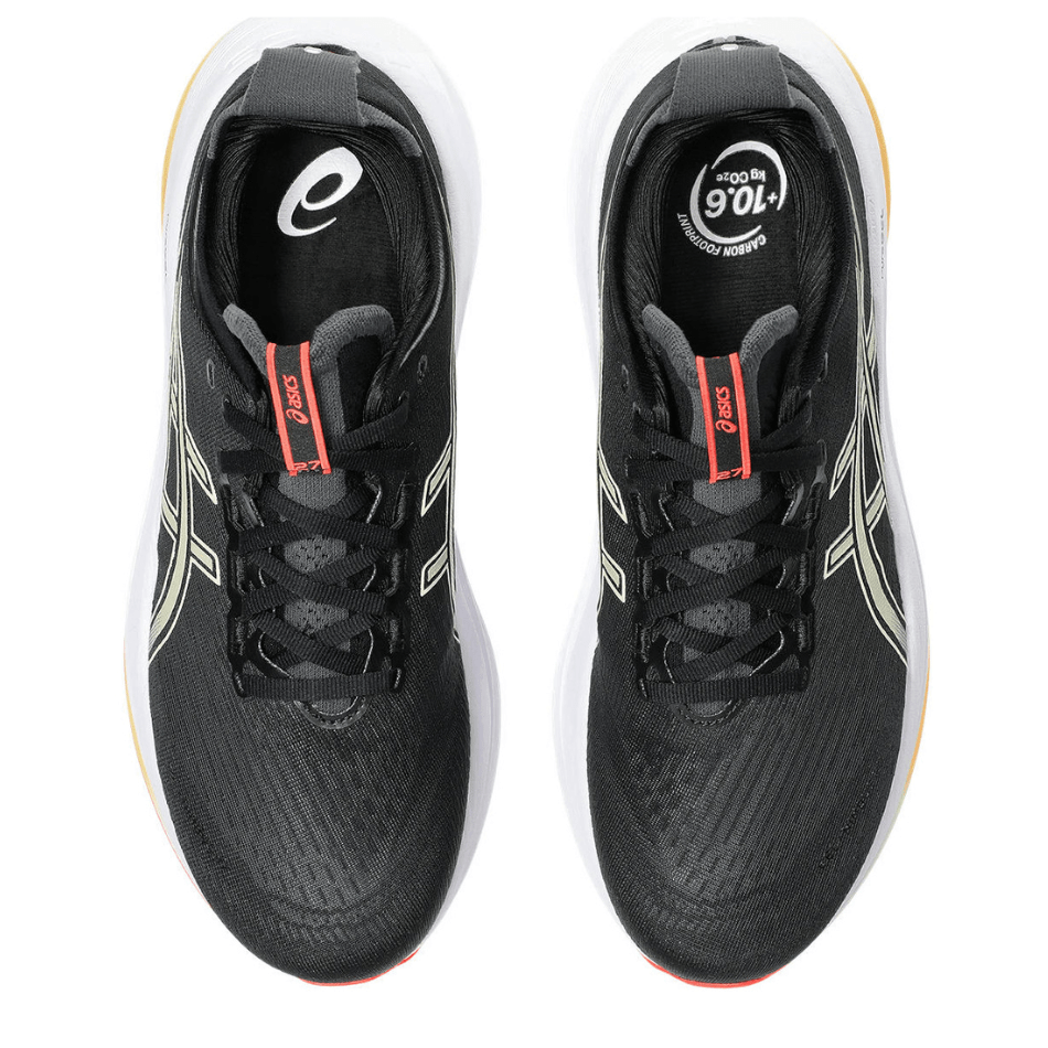 ASICS Shoes ASICS Men's GEL-NIMBUS 27 Running Shoes in Black/Yellow/Red AW25 - Up and Running