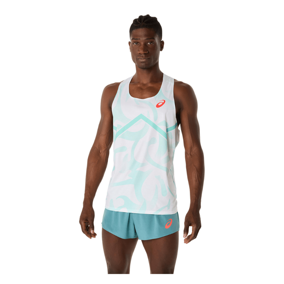 ASICS Clothing Asics Men's Light Knit Singlet in Soothing Sea SS25 - Up and Running