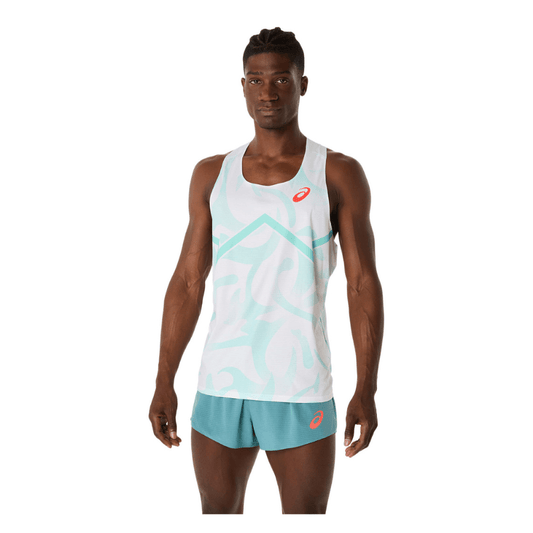 ASICS Clothing Asics Men's Light Knit Singlet in Soothing Sea SS25 - Up and Running