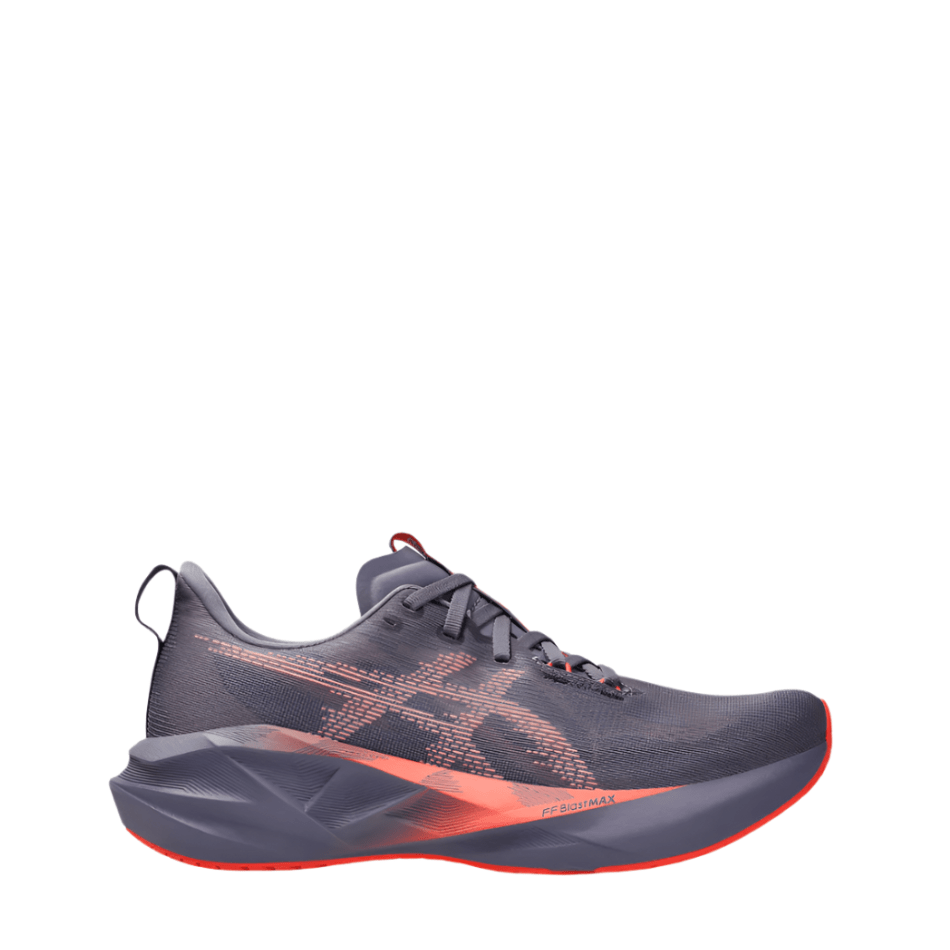 Asics Shoes Asics Men's Novablast 5 Running Shoes in Greyish Purple/Coral Reef SS25 - Up and Running