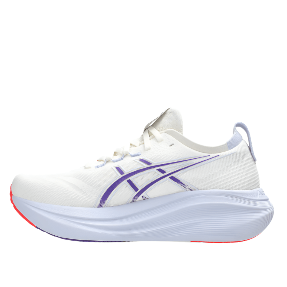 ASICS Shoes ASICS Women's GEL-NIMBUS 27 Tokyo Running Shoes in Cream/Edo Purple AW25 - Up and Running