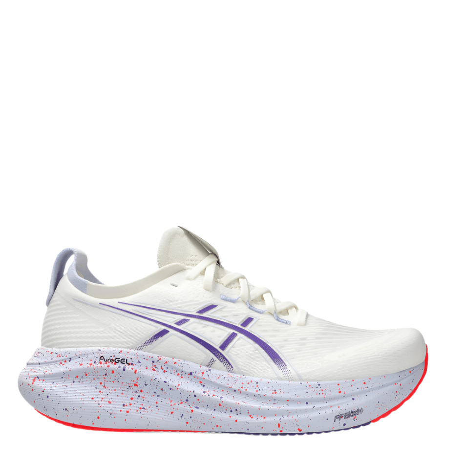 ASICS Shoes ASICS Women's GEL-NIMBUS 27 Tokyo Running Shoes in Cream/Edo Purple AW25 - Up and Running