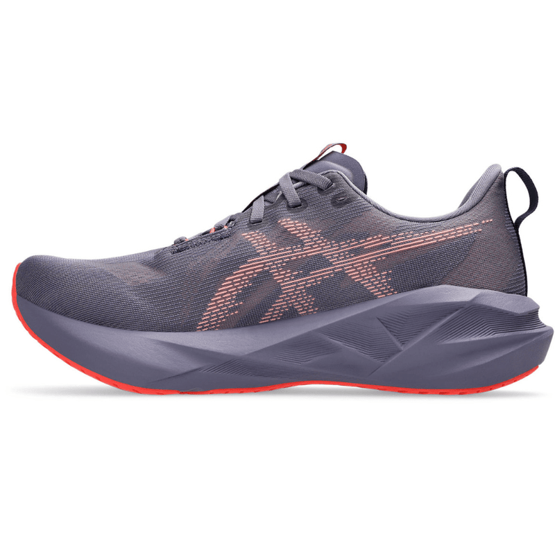 Asics Shoes Asics Women's Novablast 5 Running Shoes in Greyish Purple/Coral Reel SS25 - Up and Running