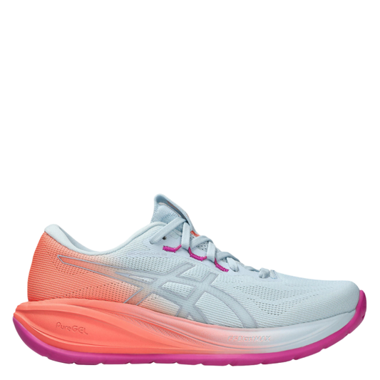 ASICS Women's GEL-CUMULUS 28 Sunny Sizzle Running Shoes in Sky/Sun Coral SS26