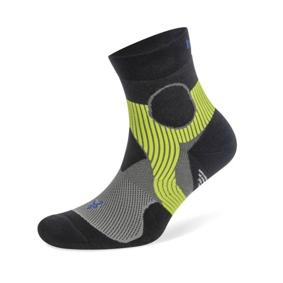 Balega Clothing Balega Support Quarter Running Socks in Light Grey/Black - Up and Running