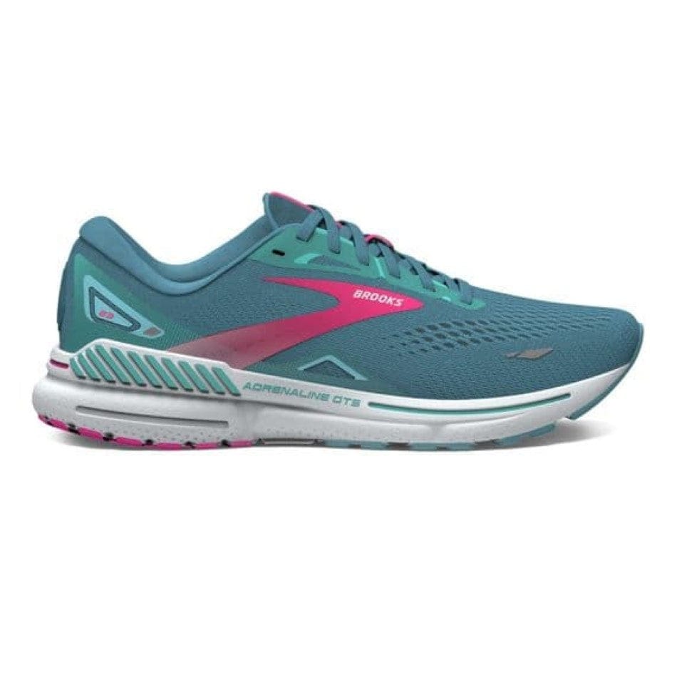 Brooks Footwear Brooks Adrenaline GTS 23 Women's Running Shoes AW24 Storm Blue/Pink/Aqua - Up and Running