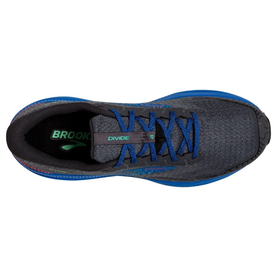 Brooks Footwear Brooks Divide 4 Men's Trail Shoes SS24 Ebony/Black/Victoria Blue - Up and Running
