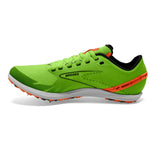 Brooks Shoes Brooks Draft XC Men's Running Shoes Green Gecko/Red Orange/White AW24 - Up and Running