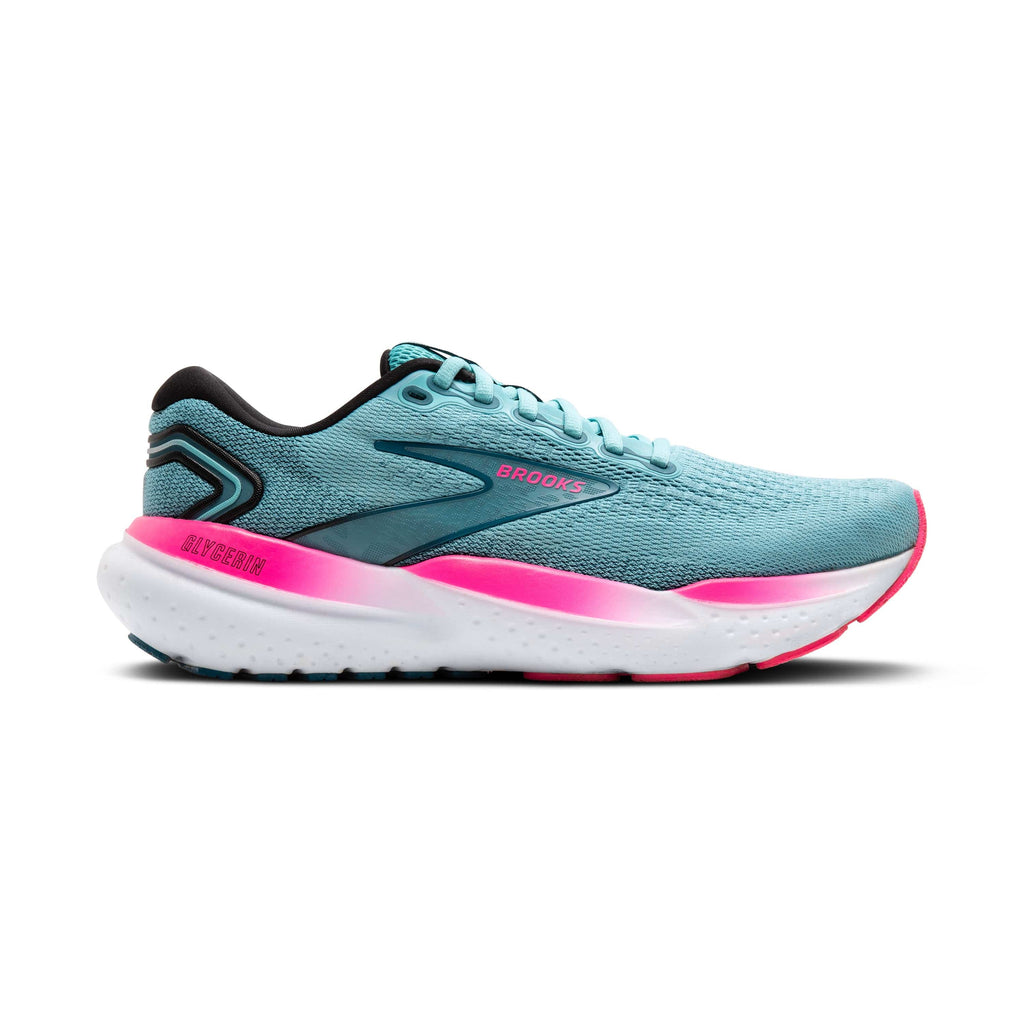 Brooks Footwear Brooks Glycerin 21 Women's Running Shoes AW24 Moroccan Blue/Aqua/Pink - Up and Running