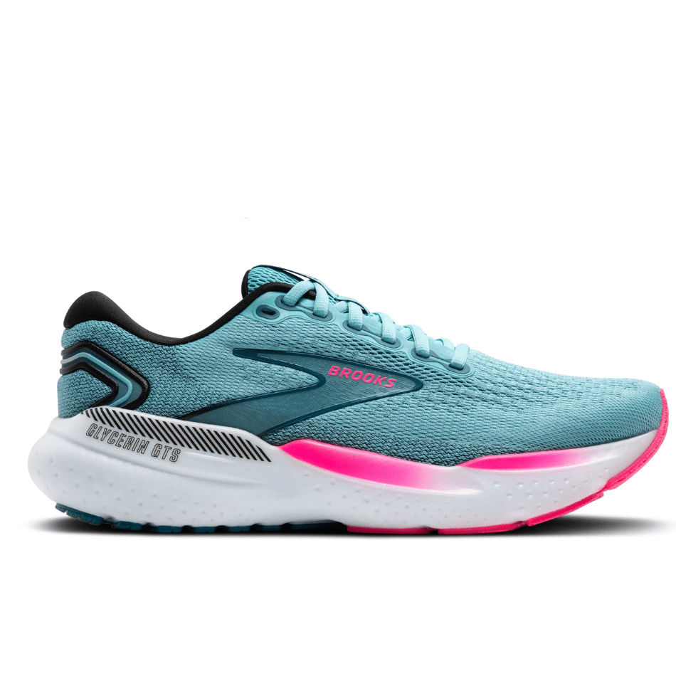 Brooks Shoes Brooks Glycerin GTS 21 Women's Running Shoes AW24 Moroccan Blue/Aqua/Pink - Up and Running