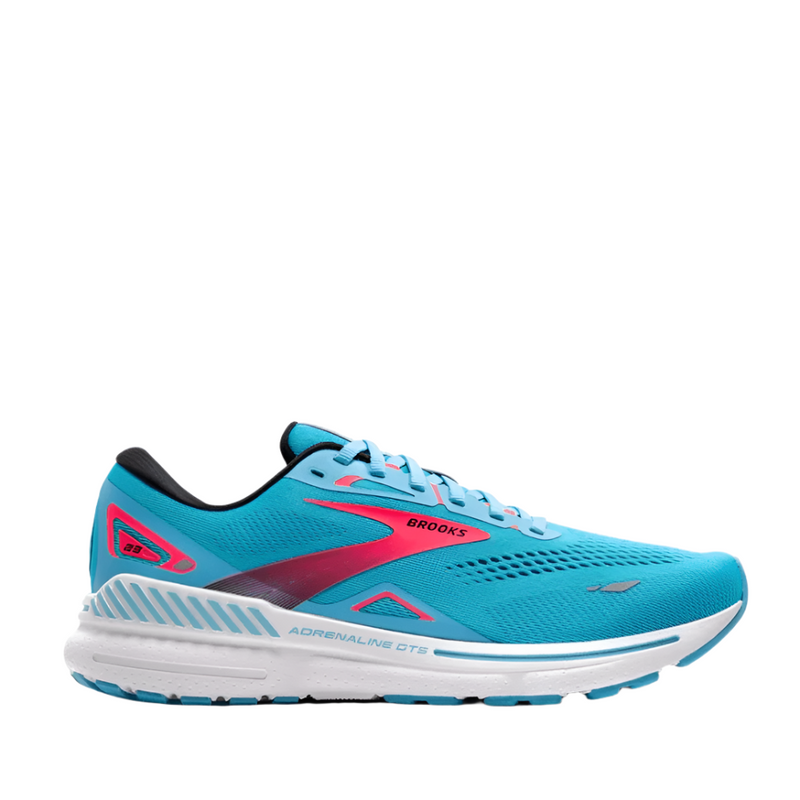 Brooks Shoes Brooks Men's Adrenaline GTS 23 in Crystal Seas/Diva Pink/Black AW24 - Up and Running