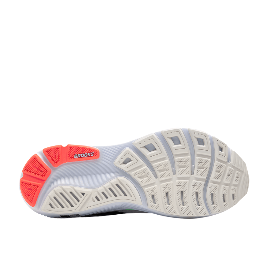 Brooks Shoes Brooks Men's Ghost 17 Running Shoes in White/Pink Clay/Gecko AW25 - Up and Running