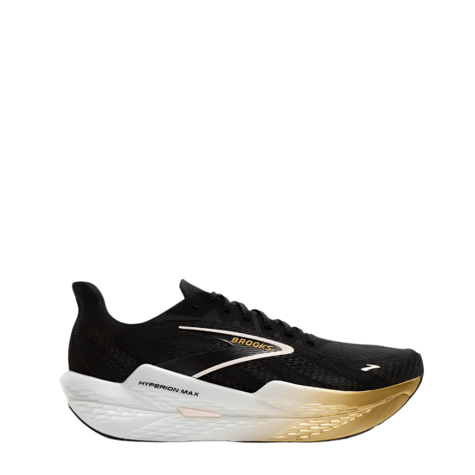 Brooks Shoes Brooks Men's Hyperion Max 2 Running Shoes in Black/Gold/Pink SS25 - Up and Running