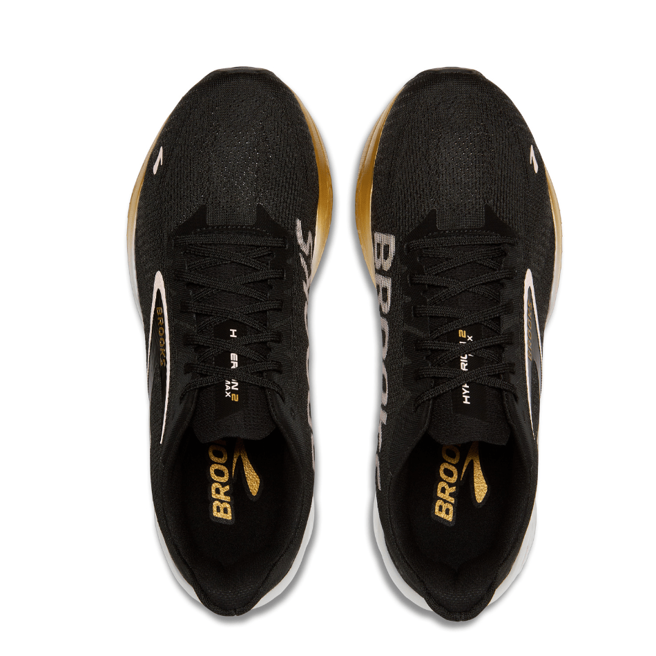 Brooks Shoes Brooks Men's Hyperion Max 2 Running Shoes in Black/Gold/Pink SS25 - Up and Running