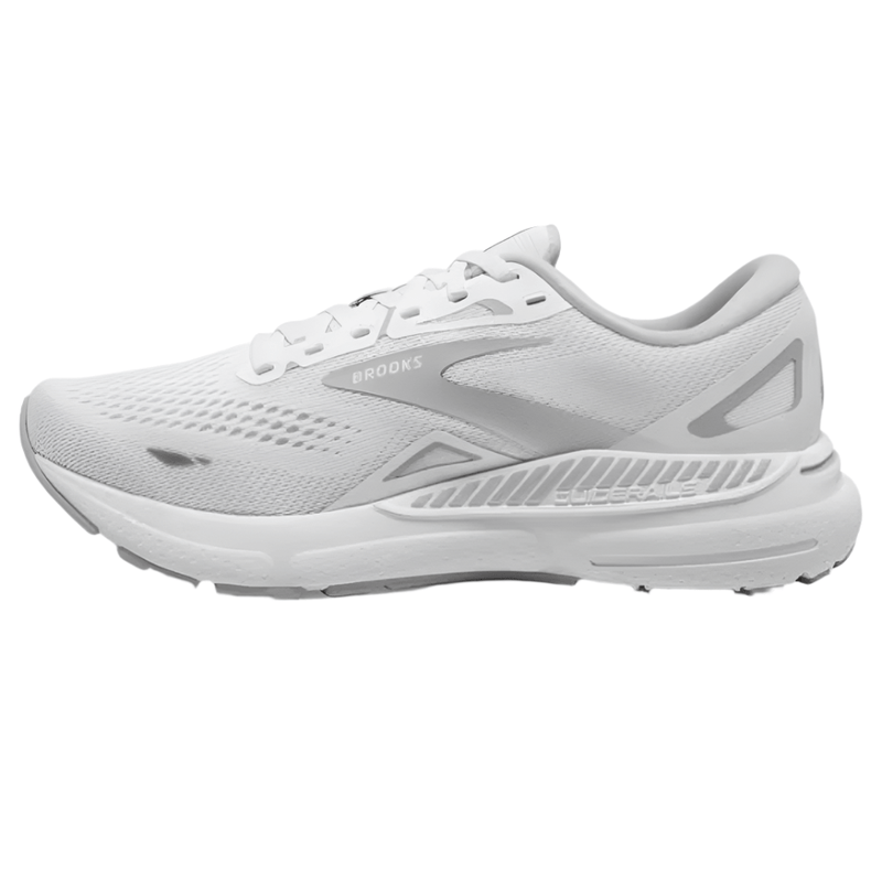 Brooks Shoes 6 Brooks Women's Adrenaline GTS 23 Running Shoes in White/Oyster/Silver - Up and Running