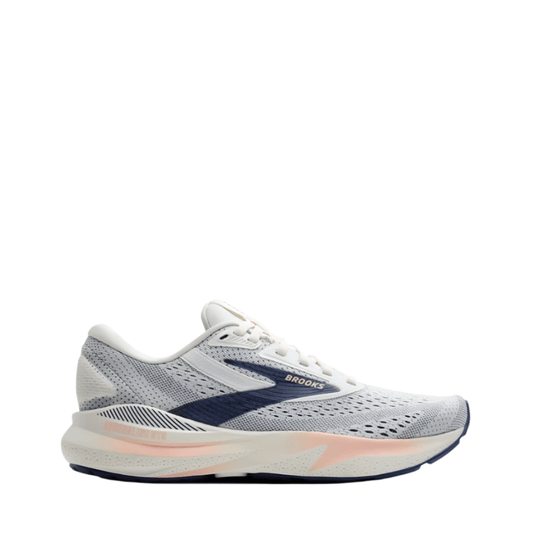 Brooks Shoes Brooks Women's Adrenaline GTS 24 Running Shoes D Width (Wide Fit) in Grey/Blue Ribbon/Peach SS25 - Up and Running