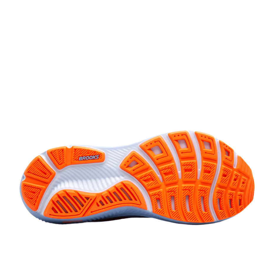 Brooks Shoes Brooks Women's Ghost 17 Running Shoes in Blue Heron/White/Orange AW25 - Up and Running
