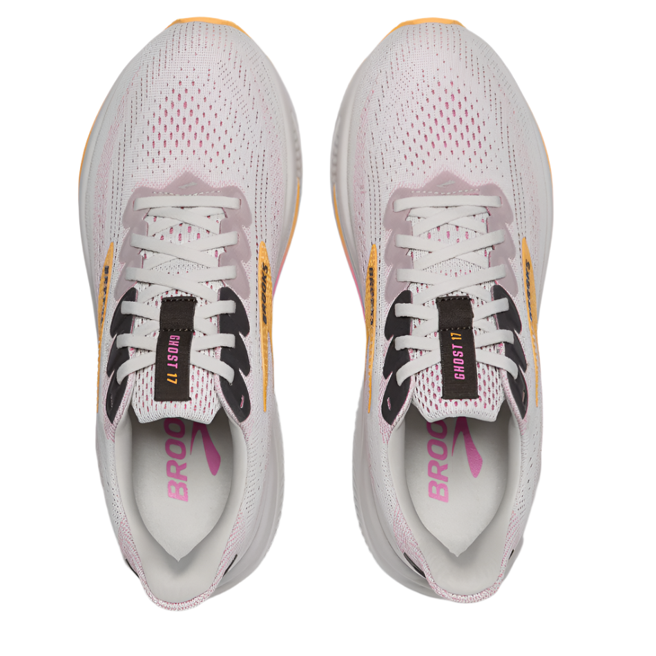 Brooks Shoes Brooks Women's Ghost 17 Running Shoes in Oyster/Apricot/Pink AW25 - Up and Running