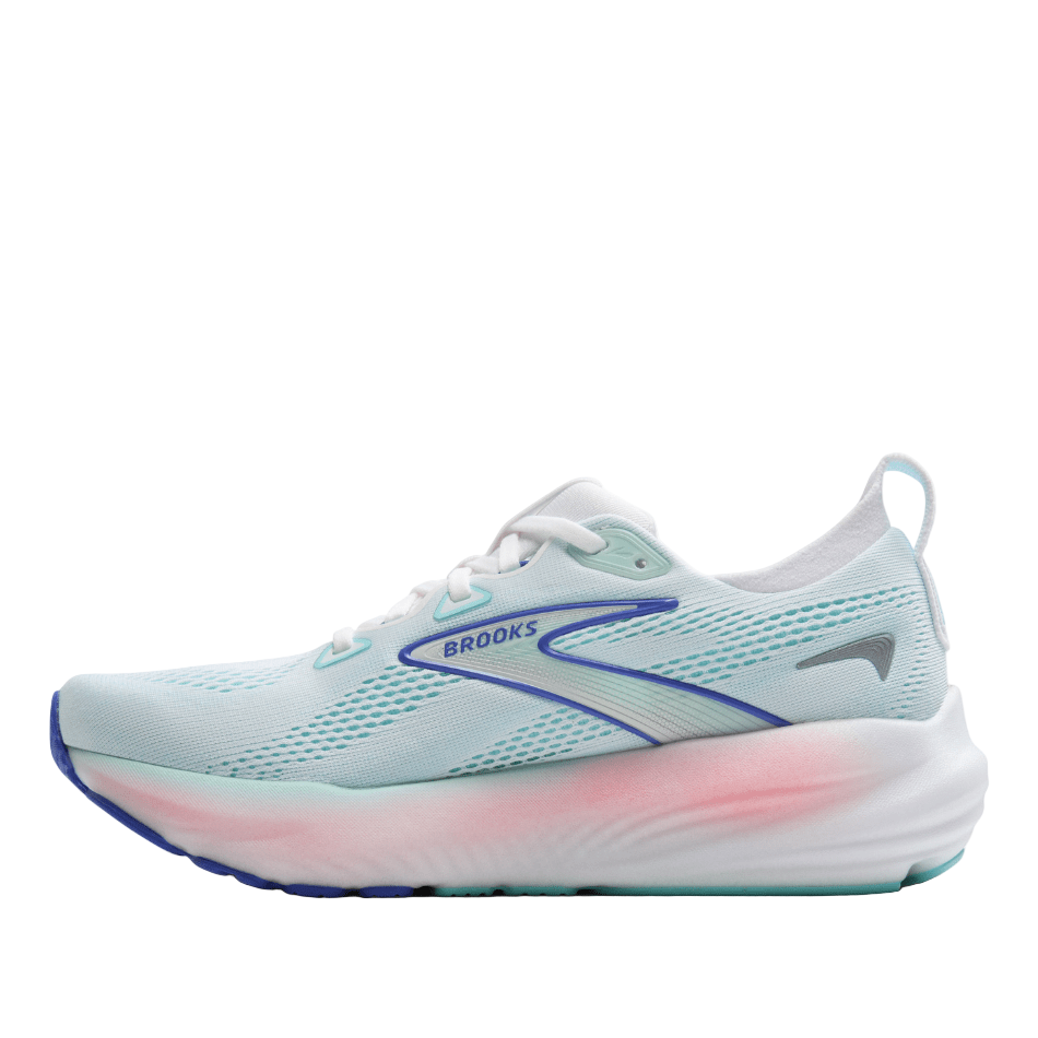 Brooks Shoes Brooks Women's Glycerin 22 Running Shoes in White/Limpet Shell/Amparo Blue SS25 - Up and Running