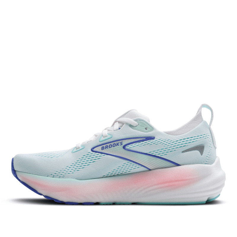 Brooks Shoes Brooks Women's Glycerin 22 Running Shoes in White/Limpet Shell/Amparo Blue SS25 - Up and Running