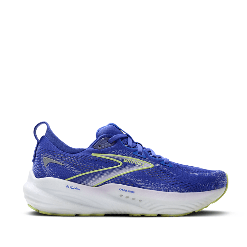 Brooks Shoes Brooks Women's Glycerin GTS 22 Running Shoes in Amparo Blue/Hyper Iris/Yellow SS25 - Up and Running