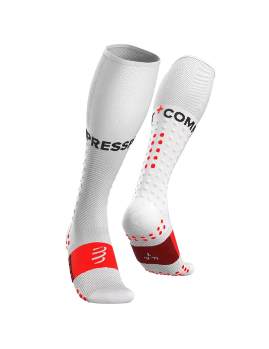 Compressport Unisex Full Socks Run in White SS26