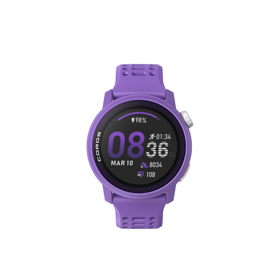 Coros Electronics COROS PACE 3 Premium GPS Sport Watch with Silicone Band in Violet - Up and Running