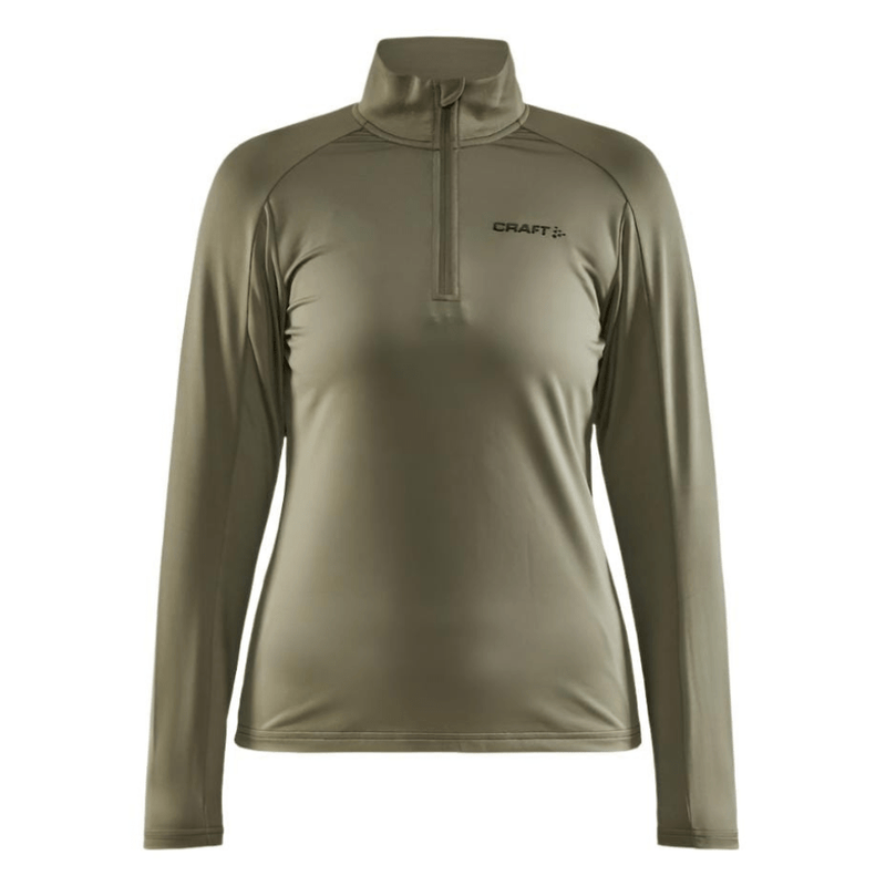 Craft Clothing Craft Women's Core Gain Midlayer with 1/4 Zip in Rift Green AW24 - Up and Running