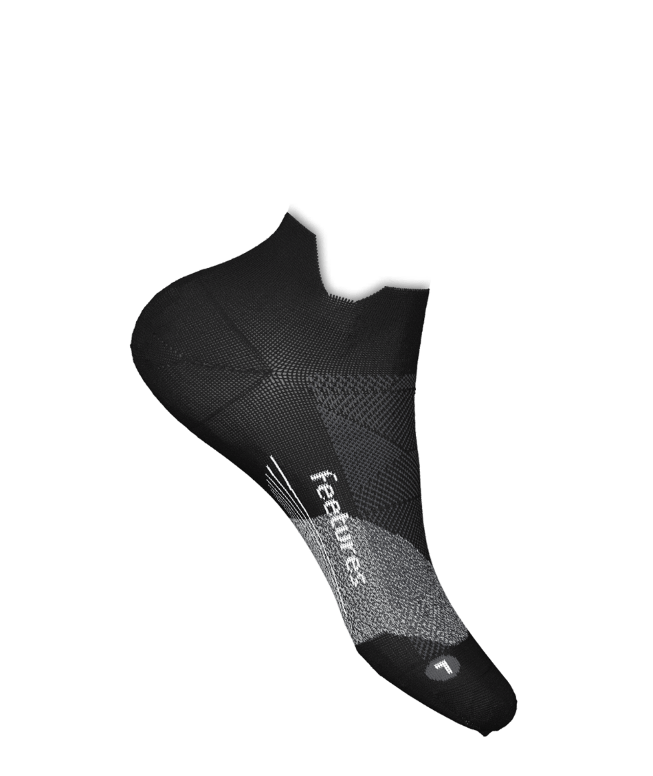 FEETURES Accessories Feetures Elite Ultra Light No Show Tab in Black AW24 - Up and Running