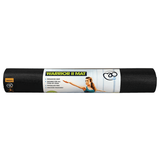 Fitness Mad Accessories Fitness Mad Warrior Yoga Mat Black 4mm - Up and Running