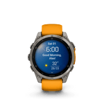 Garmin Electronics Garmin Fenix 8, 47mm, AMOLED, Sapphire, Titanium and Graphite with Spark Orange and Graphite Band - Up and Running