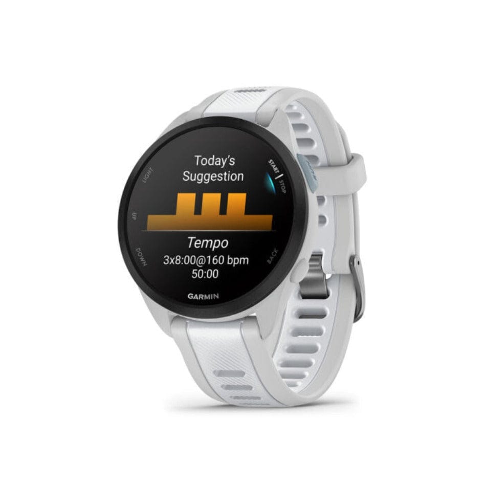 Garmin Electronics Garmin Forerunner 165 Mist Grey and Whitestone - Up and Running